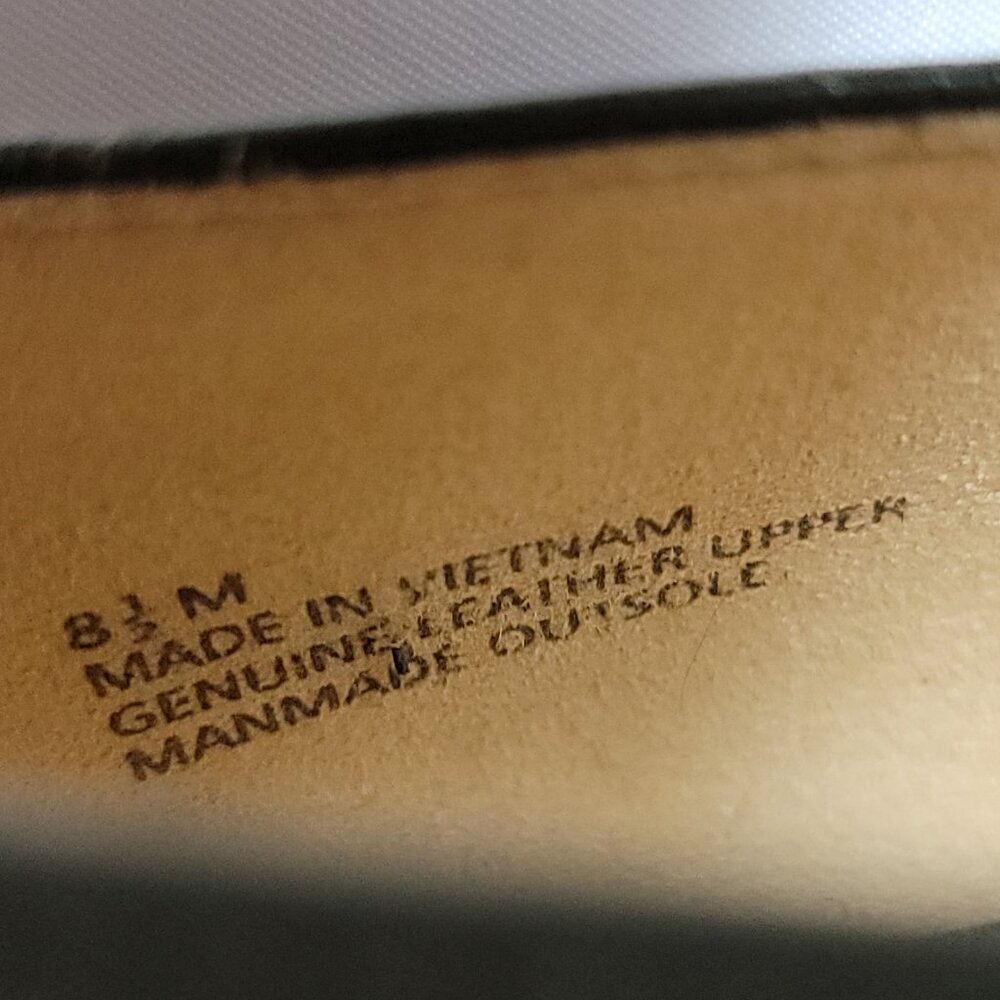 Talbots Ryan Buckle Loafer Women's Size 8.5 M Napa Leather Sage Green EUC - Picture 13 of 13